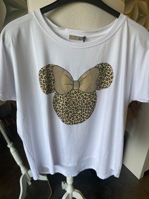 T-shirt oversized Mickey Leopard