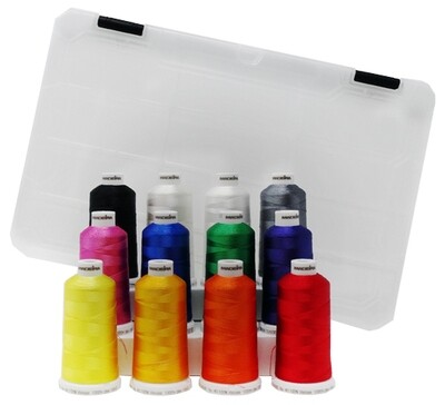Rayon 12 Color Thread Kit