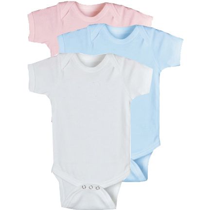 Solid Onesies 0-6 mo.