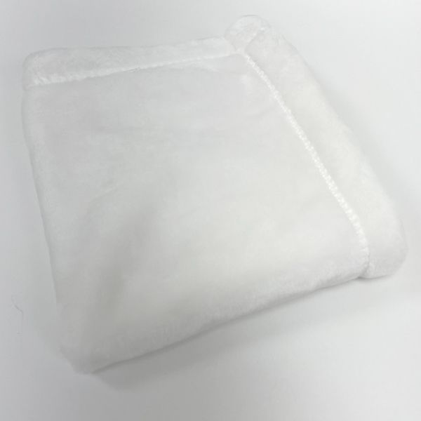 Super Soft Microfleece 15"x15" Blankie - WHITE