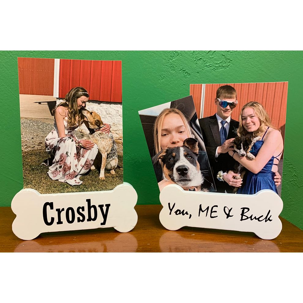 Dog Bone Photo Holder
