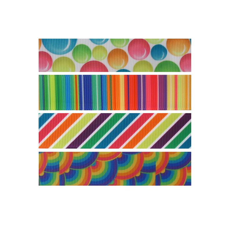 7/8" Grosgrain Ribbon - Multi-Color