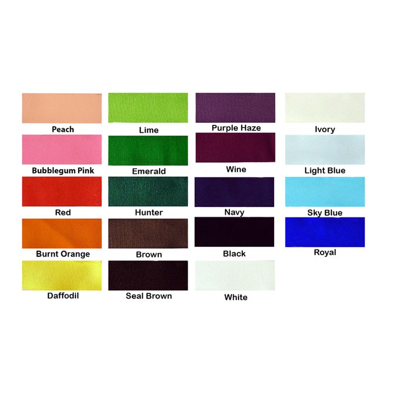 7/8" Grosgrain Ribbon - Solid