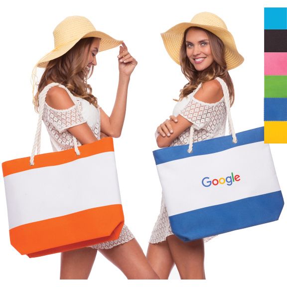 Stripe Nautical Beach Bag