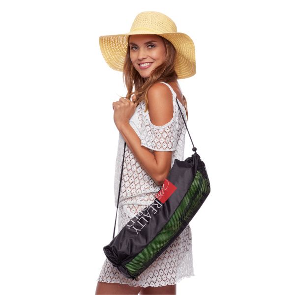 Drawstring Mesh Beach Bag