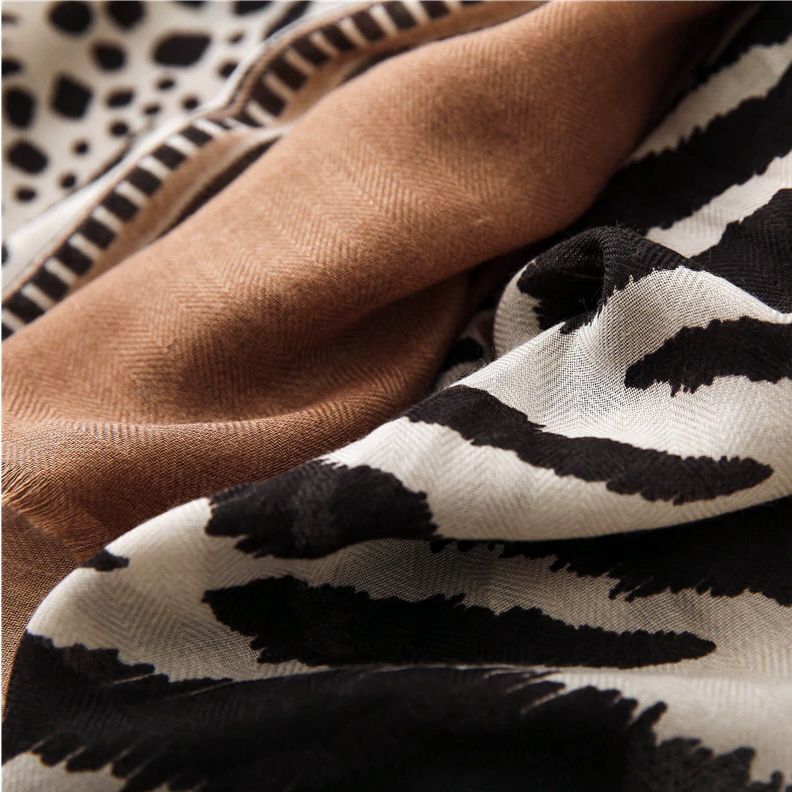 ***Closeouts*** Leopard Dot Fringe Pashmina/Scarf