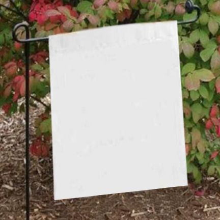 Blank Garden Flag - White