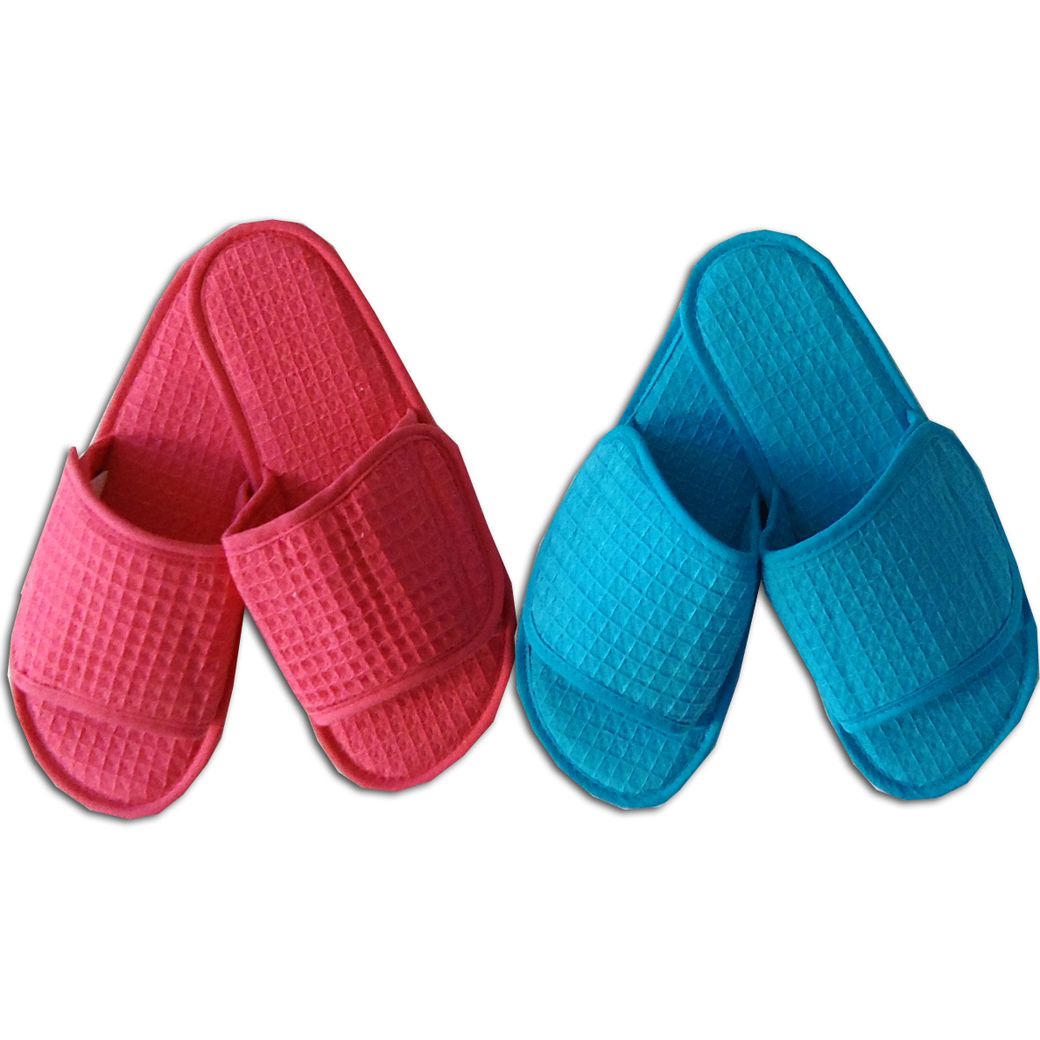 ***Closeouts*** Waffle Weave Bath/Spa Slippers