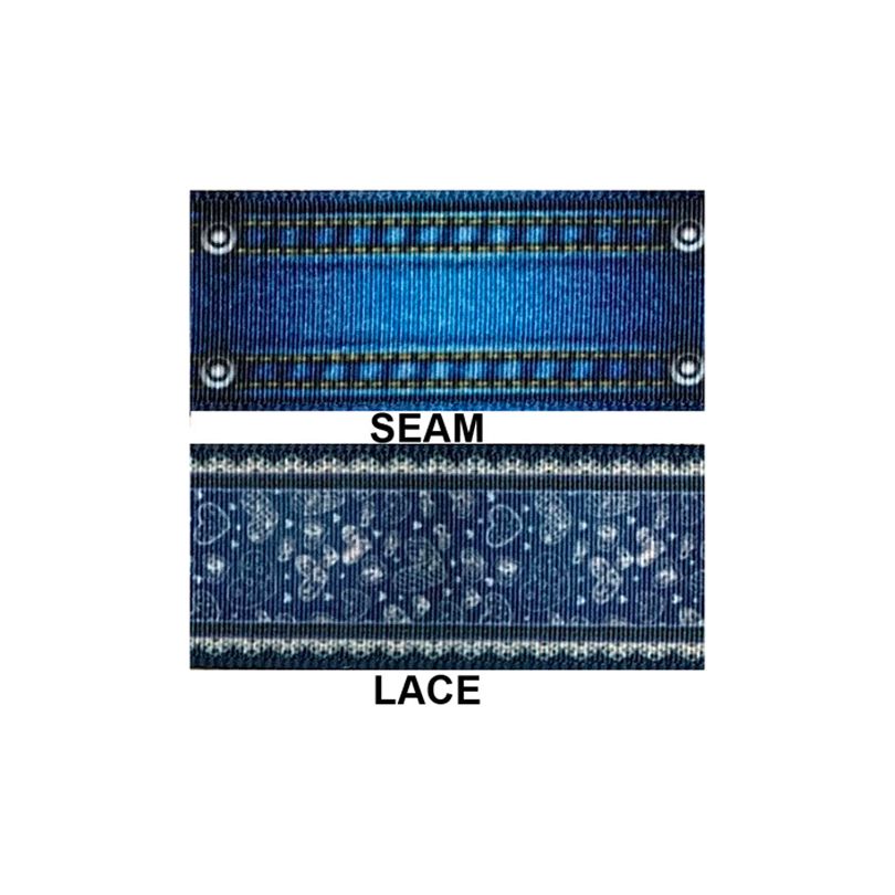 7/8" Grosgrain Ribbon - Blue Jeans