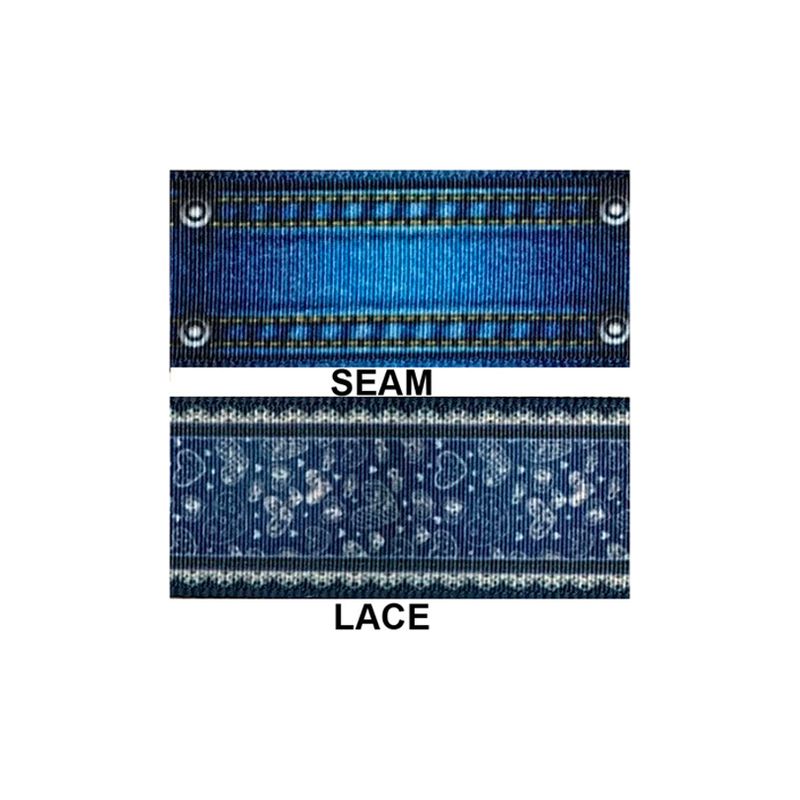 7/8" Grosgrain Ribbon - Blue Jeans