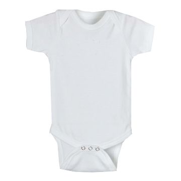 ***Closeouts*** Solid Onesies 0-6 mo. - WHITE