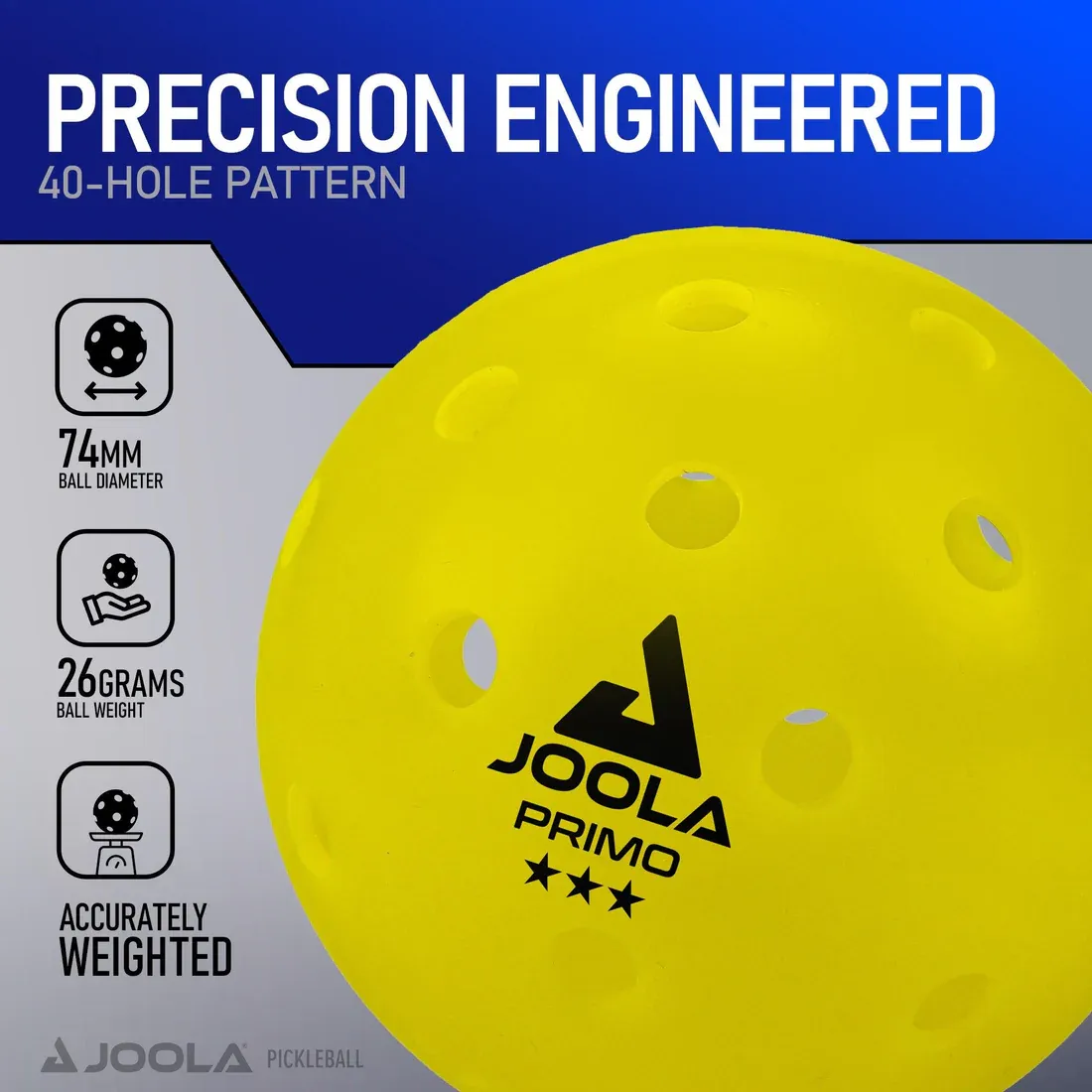 JOOLA Primo Pickleball Ball (4 Pack)