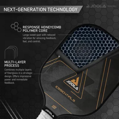 Essentials FS 12mm Black Pickleball Paddle