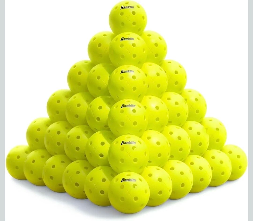 Franklin Sports X-40 Outdoor Pickleballs - Official Pickleball Balls - Regulation Size Outdoor Court Pickleballs - Official Pickleball of US Open - Optic Yellow COLLECTION FROM WINDSOR TENNIS CLUB