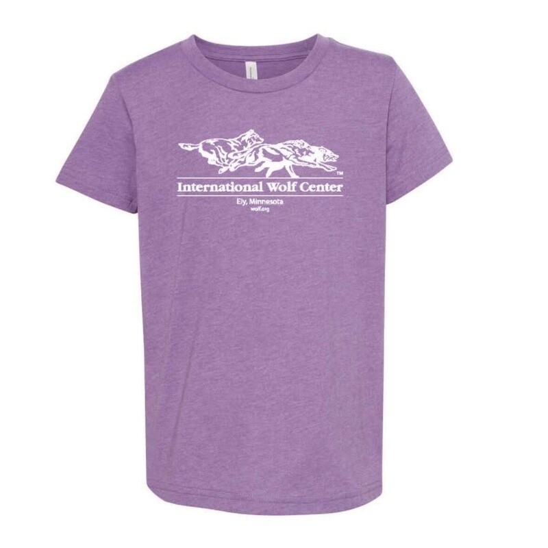 Logo Youth Tee Heather Purple
