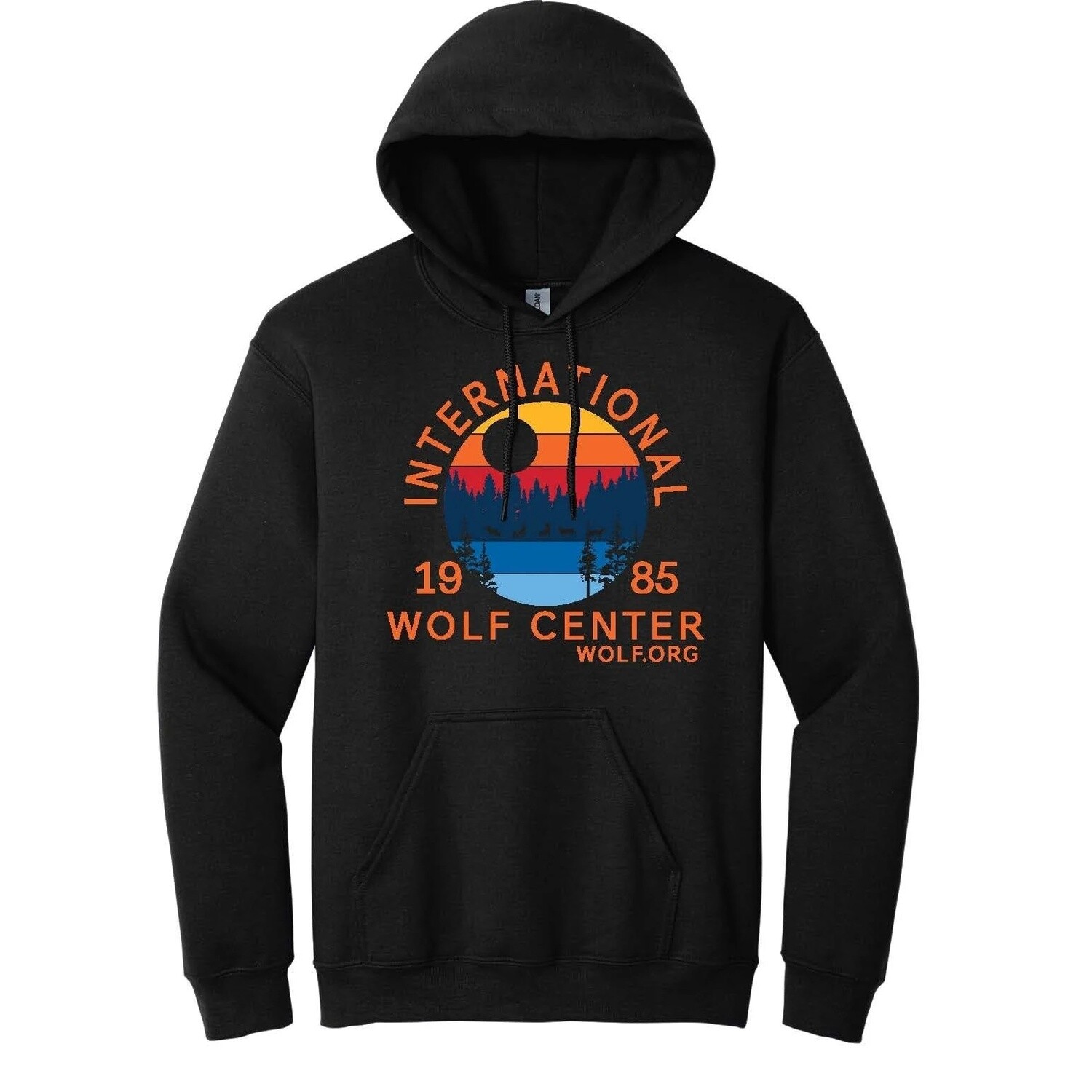 Five Wolves Hoodie - Black