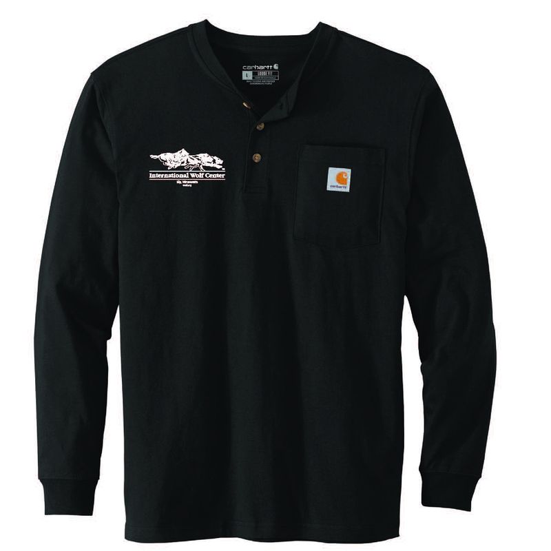 Carhartt Logo Henley Tee - Black