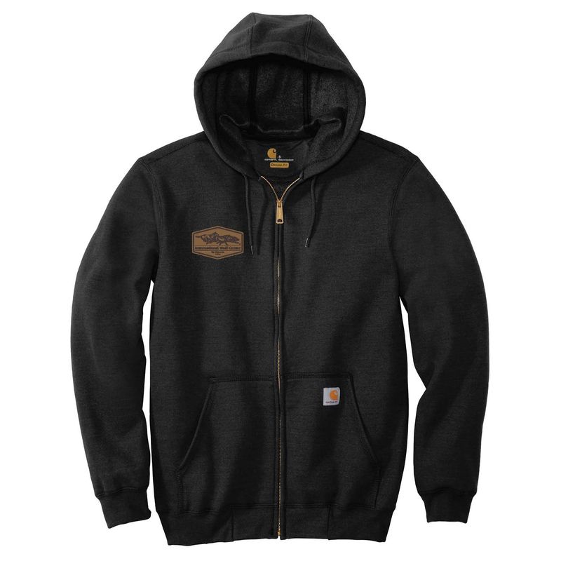 Carhartt Logo Full Zip Hoodie - Black