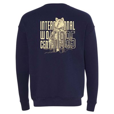 Wolf Overlay Pocket Crew Sweatshirt