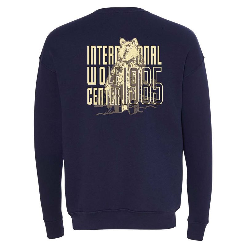 Wolf Overlay Pocket Crew Sweatshirt