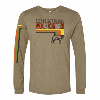 Retro Stripes LS Tee - Olive