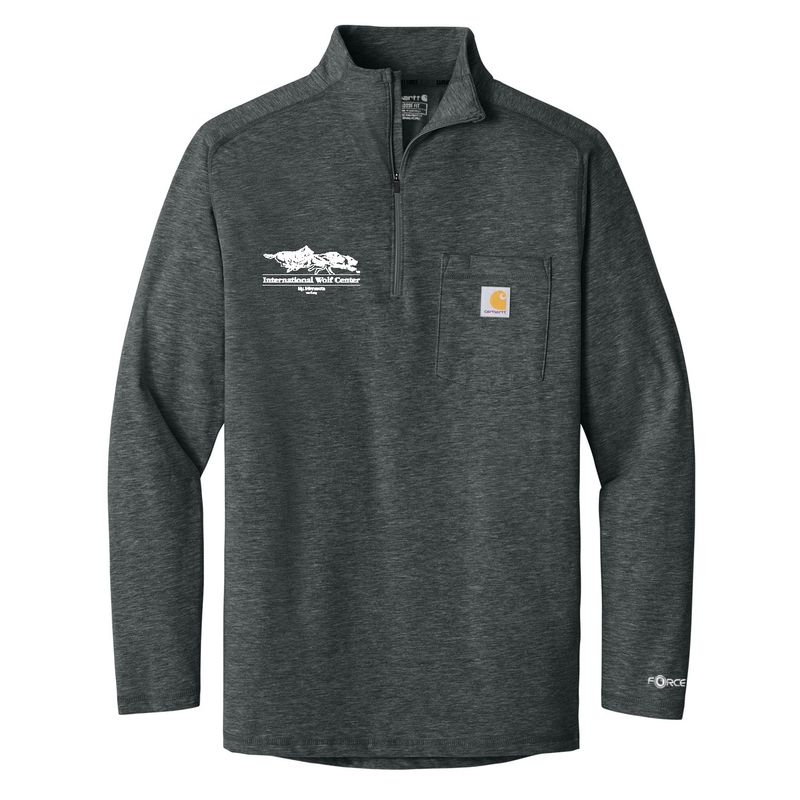 Carhartt Logo 1/4 Zip - Carbon Heather