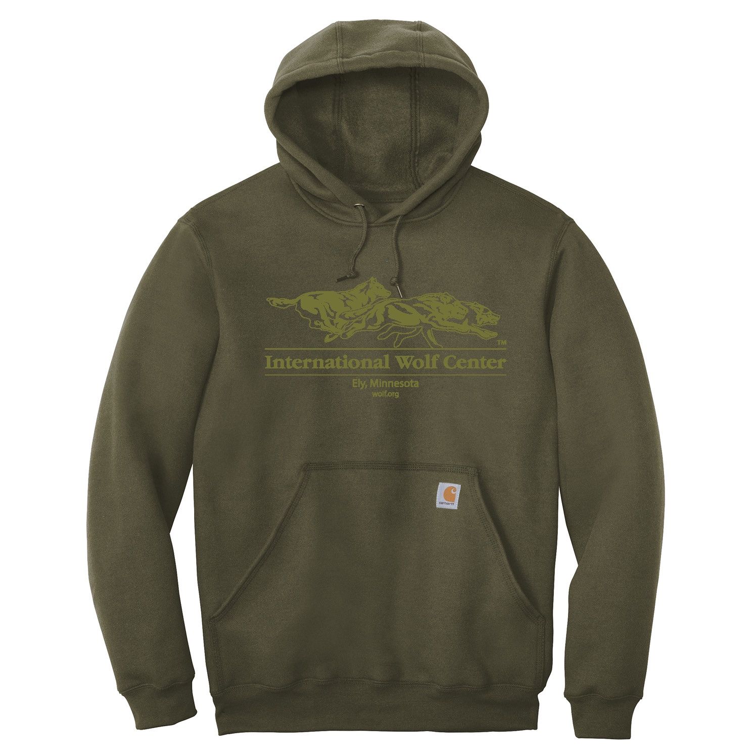 Carhartt Logo Hooded Sweatshirt - Moss