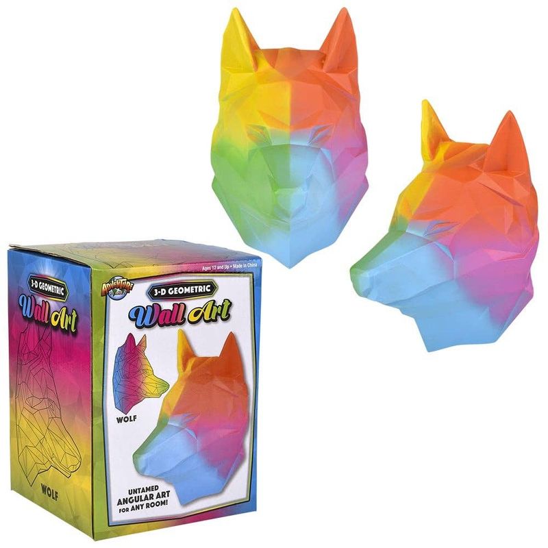 Wolf Geometric Wall Art 7.75&quot; LLB kids toys