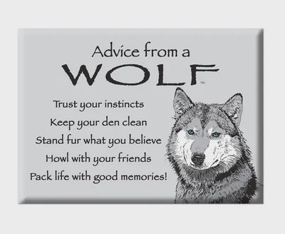 Advice from a Wolf Jumbo Magnet