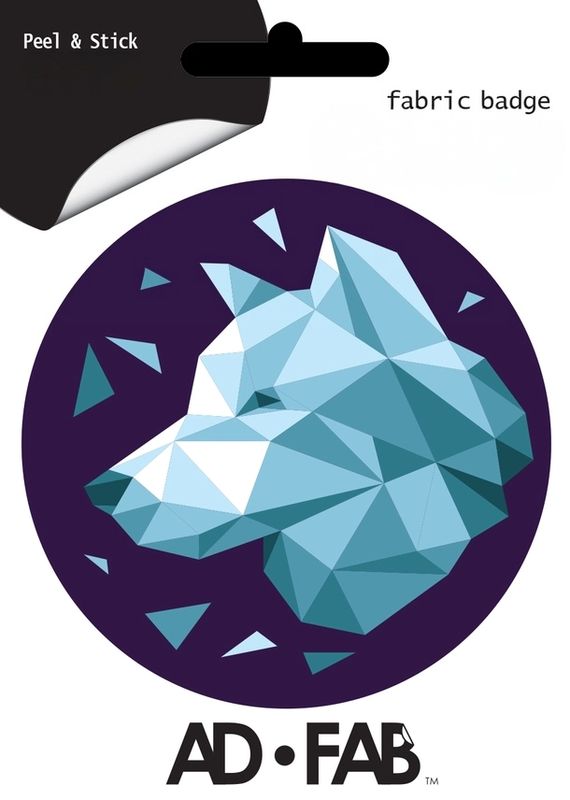 Ad-Fab Wolf-Adhesive fabric patch