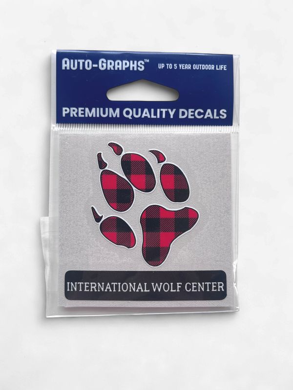 Buffalo Plaid Wolf Paw
