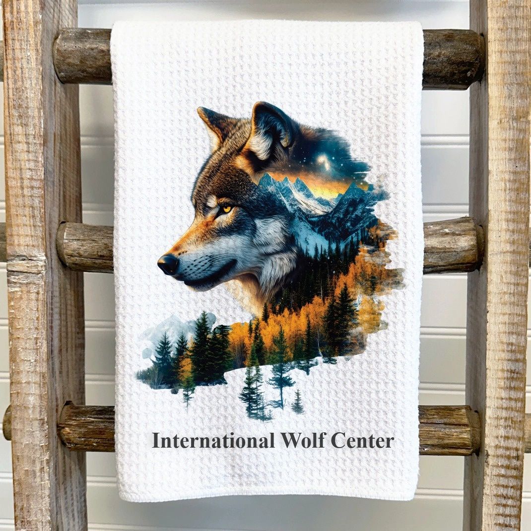 Wolf Art Tea Towel