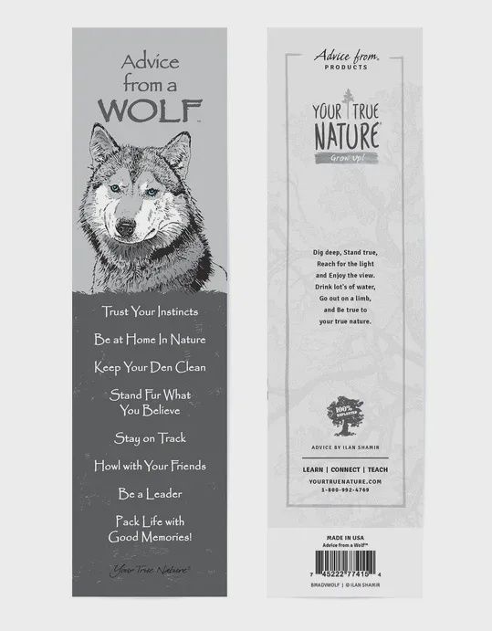 Advice From a Wolf Bookmark