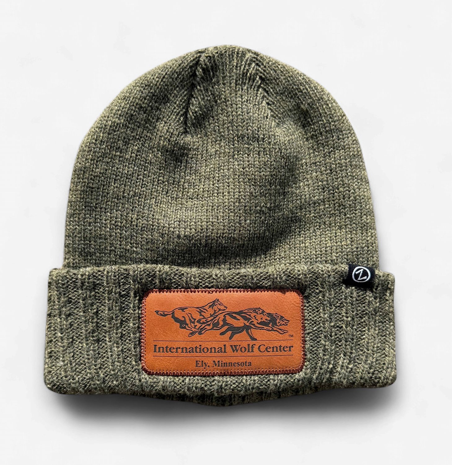Logo Knit Cuff Beanie - Army