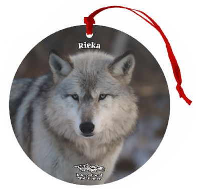 Ambassador Wolf Wooden Ornament, Wolf: Rieka