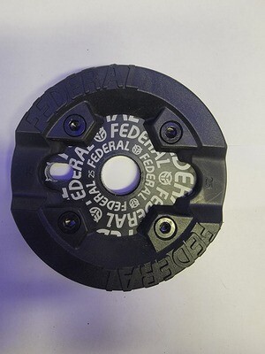 Federal Logo Solid Sprocket with Bash Guard 25t