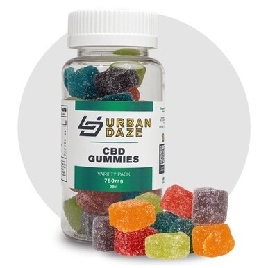 CBD Gummies from Urban Daze THC-FREE - 750MG CBD - 25MG CBD Per Gummy