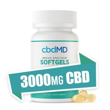 cbdMD Softgels 100mg CBD