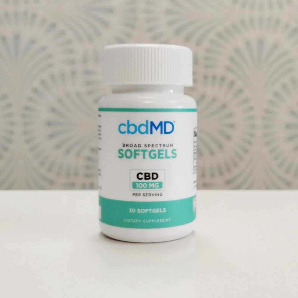 cbdMD Softgels 100mg CBD, Variant: 100mg 30 Count