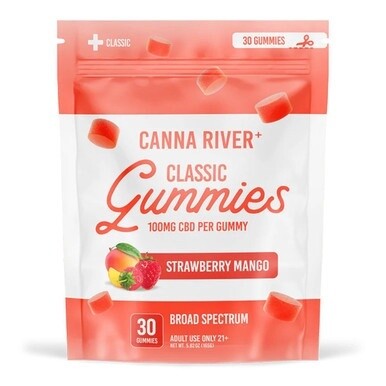 Canna River Classic CBD Gummies Strawberry Mango 3000mg CBD