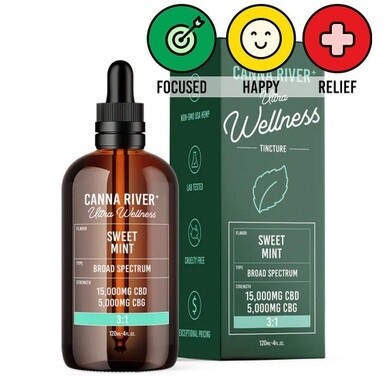 Canna River Ultra Wellness 3:1 Sweet Mint CBD:CBG