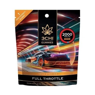 3Chi True Strains Gummies Full Throttle 2000mg HHC