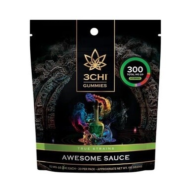 3Chi True Strains Gummies Awesome Sauce 300mg Delta 9 THC