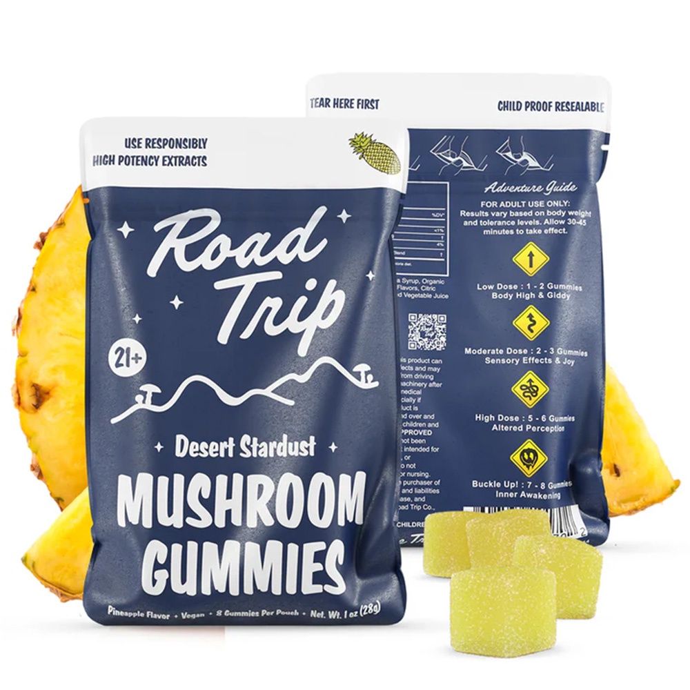 Road Trip Mushroom Gummies Desert Stardust Blend, Flavor: Pineapple