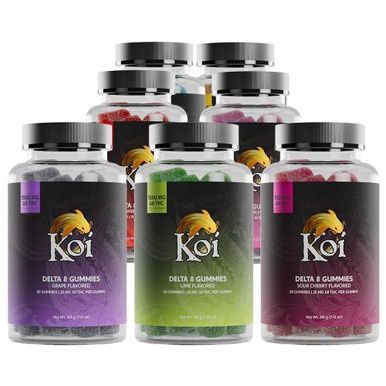 Koi Delta 8 THC Gummies - 25mg Delta 8 THC - Isolate (1500mg Total)