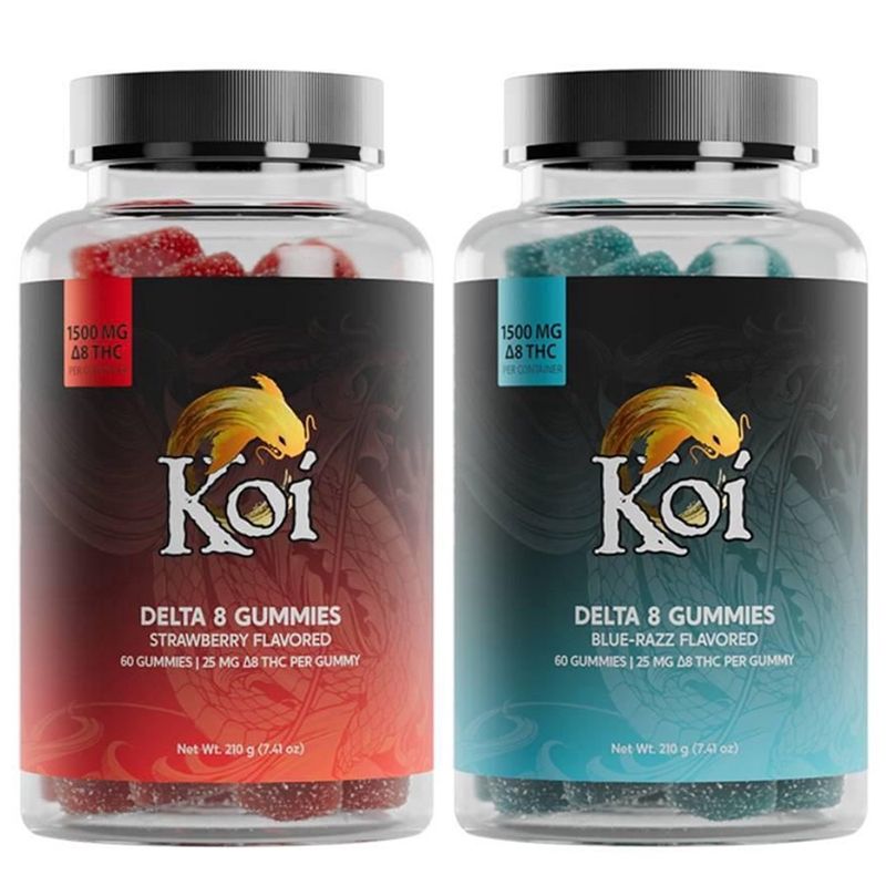 Koi Delta 8 THC Gummies - 25mg Delta 8 THC - Isolate (1500mg Total)