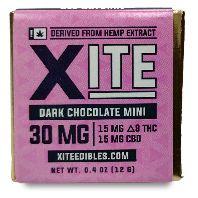 Xite Delta 9 Singles Delta/CBD 30mg, Variant: D9 Dark Chocolate Single