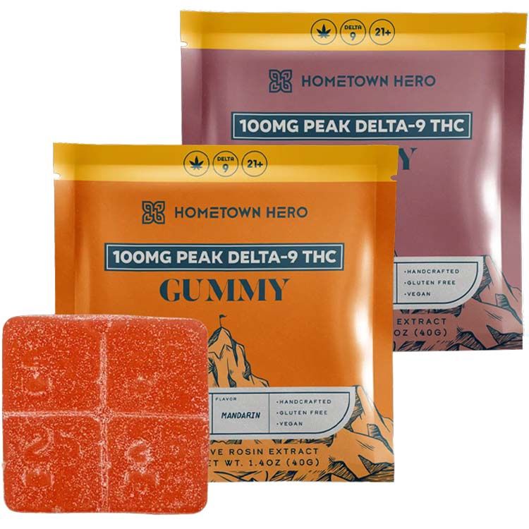 Hometown Hero Peak Gummy 100mg Delta 9