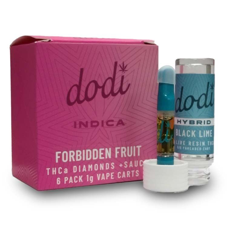Dodi THCA vape cartridge 1G – strain collection group shot