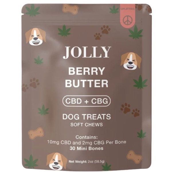 Jolly Berry Butter CBD &amp; CBG Pain Dog Treats